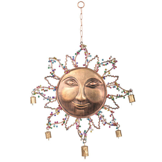 Sunface Windchime With Multicolor Bells