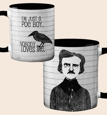 Poe Boy Black Coffee Mug