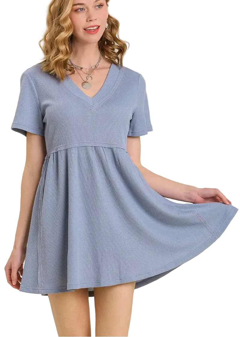 Waffle Knit Tunic Dress