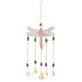 Mosaic Dragonfly Long Windchime With Bells