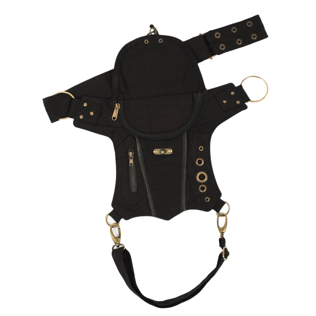 Bikers Sling-Hip Bag With Thigh Belt