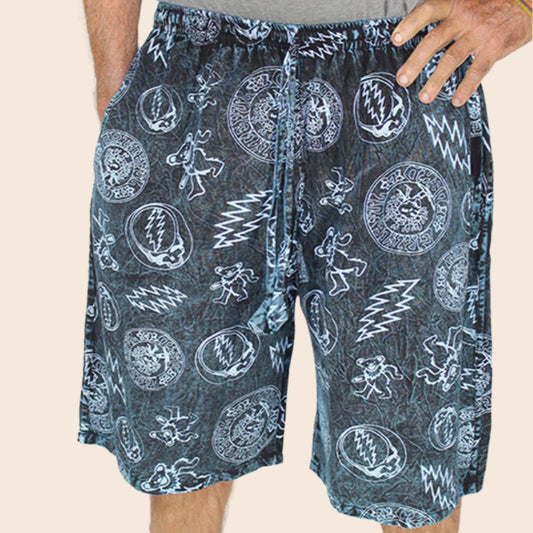 ENDLESS TOUR SHORTS Cotton Shining Wash Patchwork Shorts