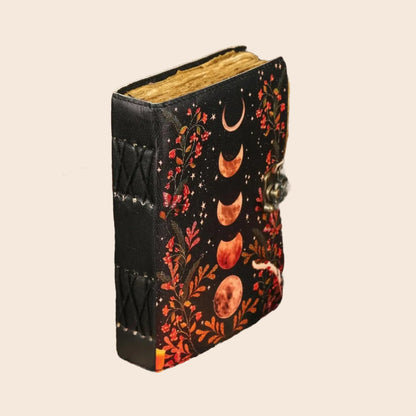 Moon Phase Printed Leather Journal 