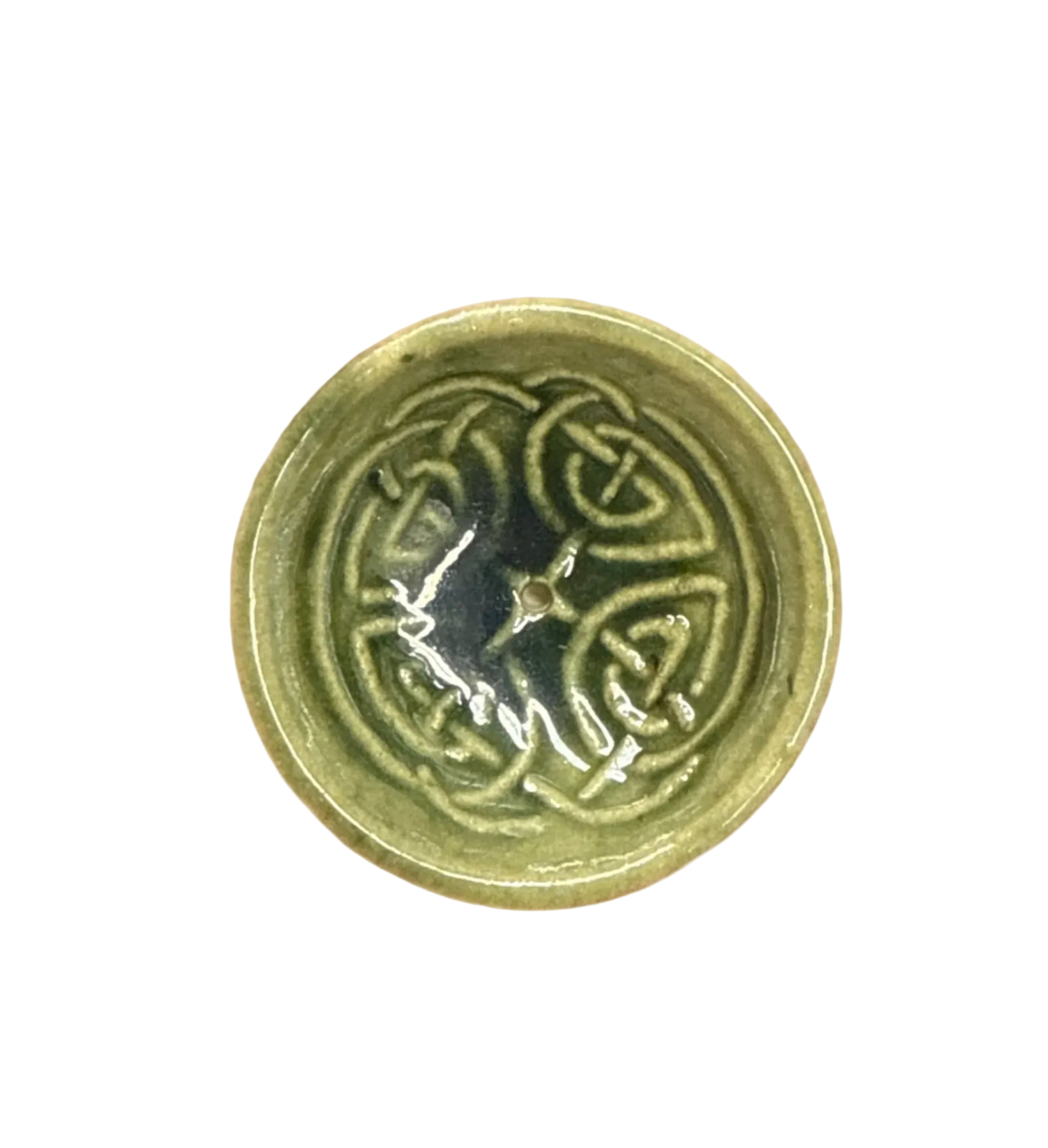 Embossed Ceramic Incense Burner Bowl