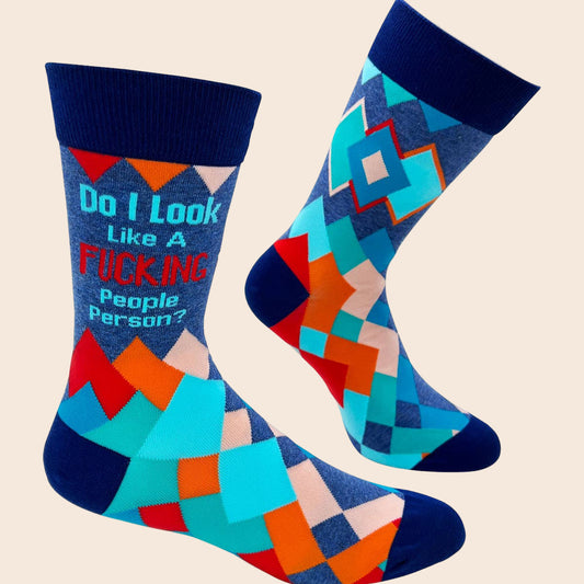 Do I look Like A Fucking People Person? Men's Socks