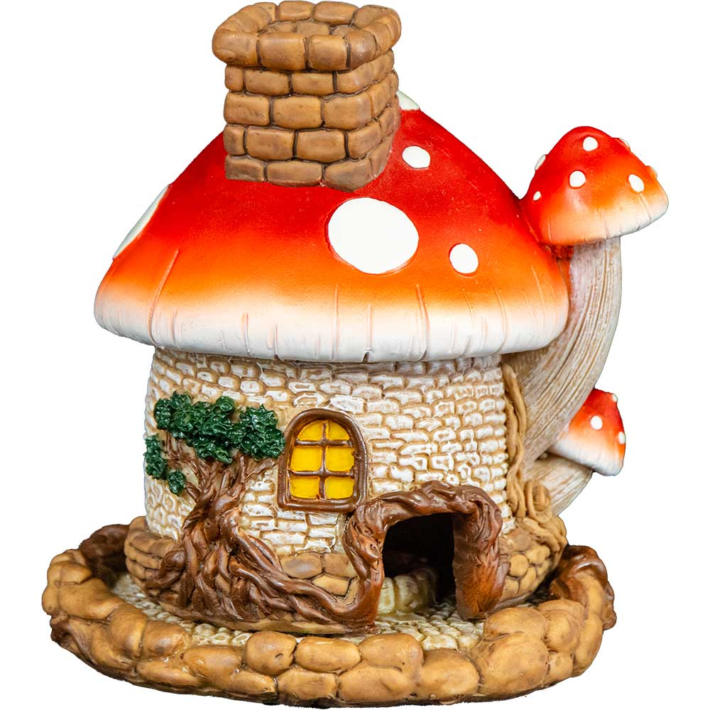 Mushroom House Incense Cone Burner