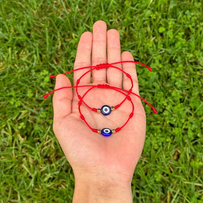 Bracelet - Plain Evil Eye, Red