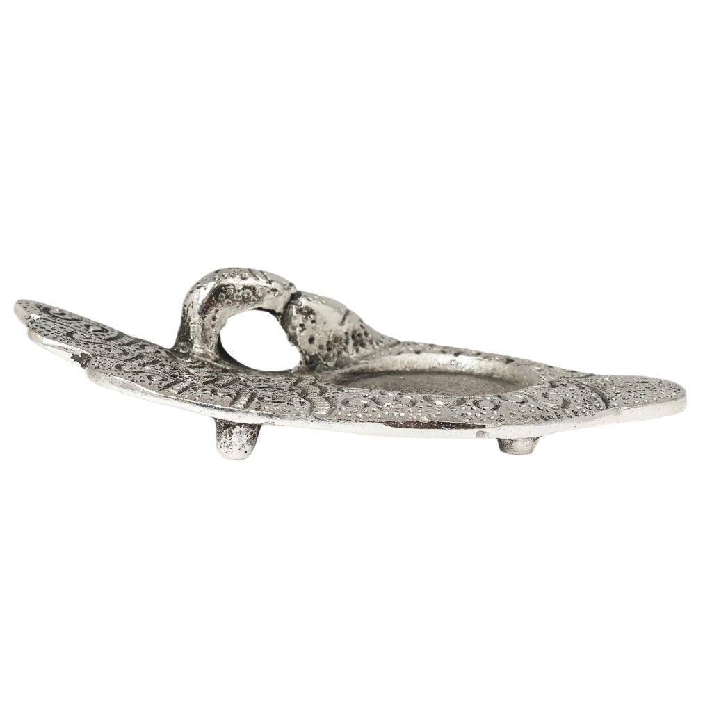 Metal Buddha Hand Candle & Incense Holder