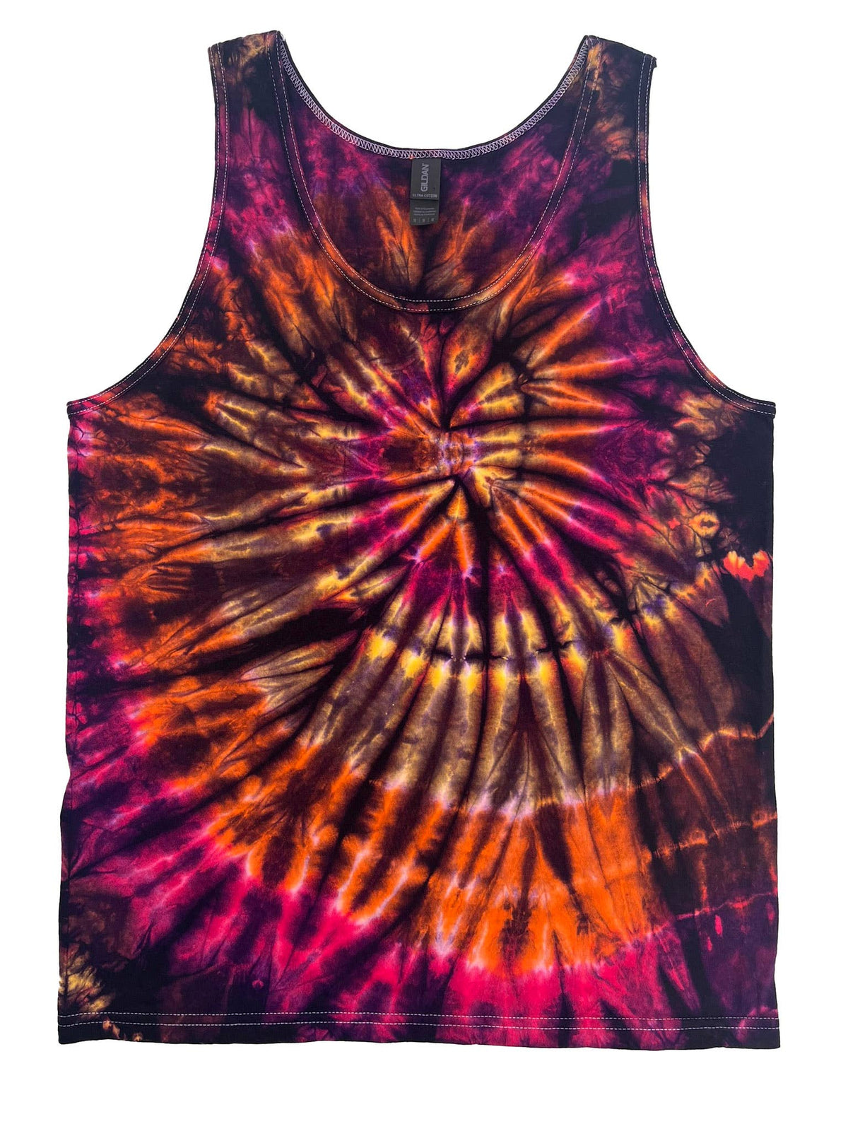 Electric Tie Dye Unisex Cotton Tank Top