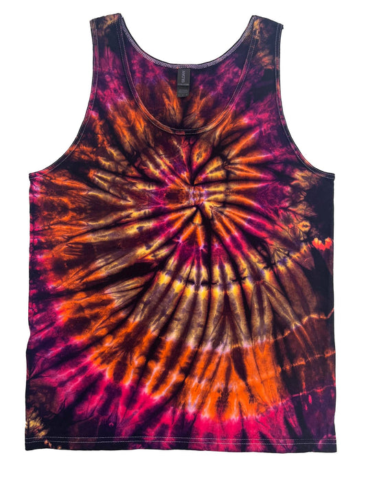 Electric Tie Dye Unisex Cotton Tank Top