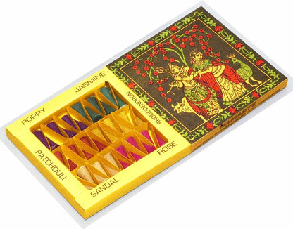 Namaste Incense Cone Gift Set – 36 Aromatic Cones, 6 Scents