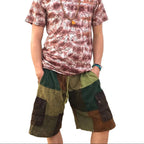 Cargo Shorts Elastic Waist & 5 Pockets Hippie