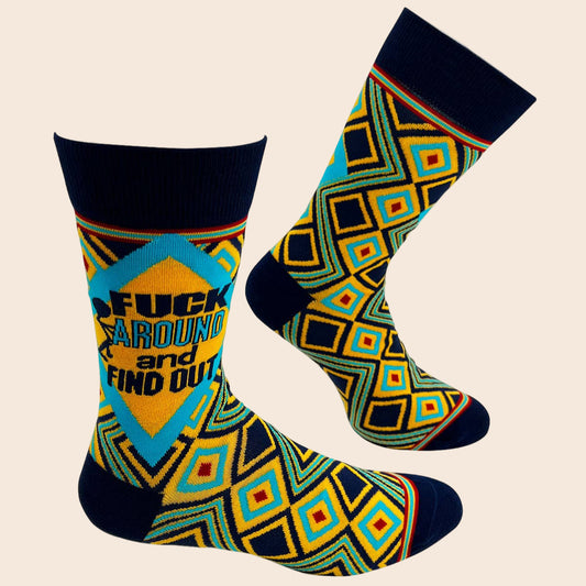 Fuck Around and Find Out Men's Socks
