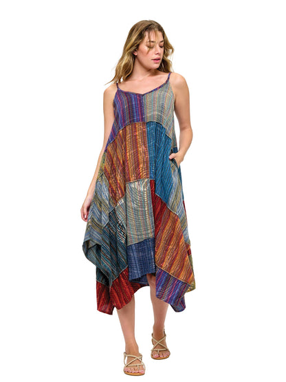 Vintage Washed Patchwork Dress