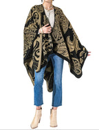 Black and Tan Mandala Kimono