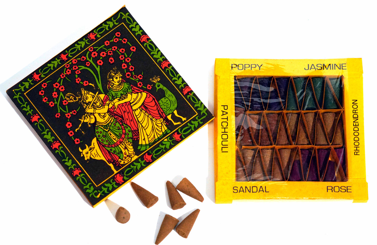 Namaste Incense Cone Gift Set – 36 Aromatic Cones, 6 Scents