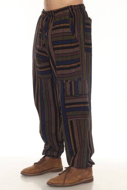 Mens Patchwork Strip Jogger