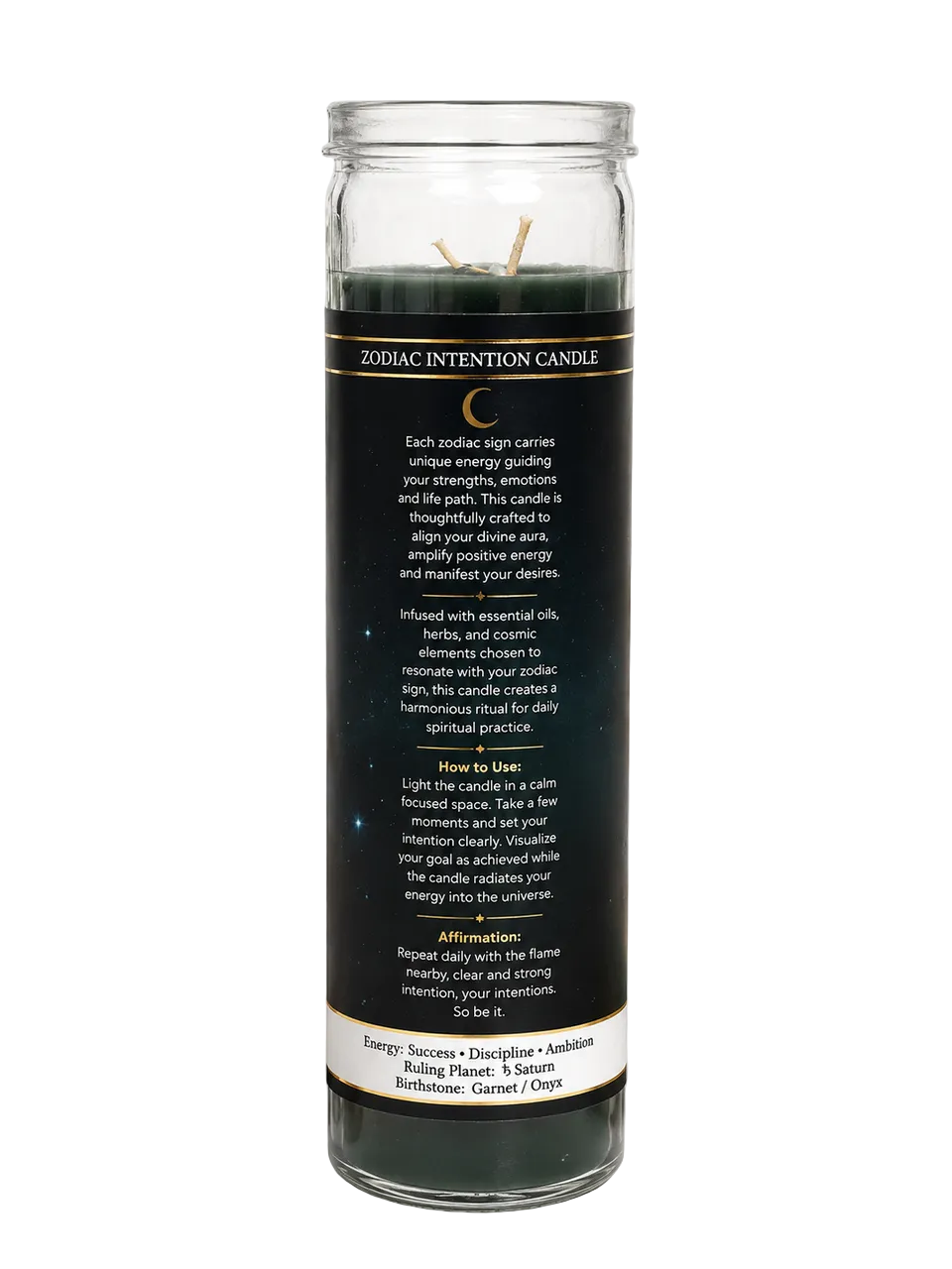 Glass Jar Candle Scented - Capricorn: The Sea-Goat