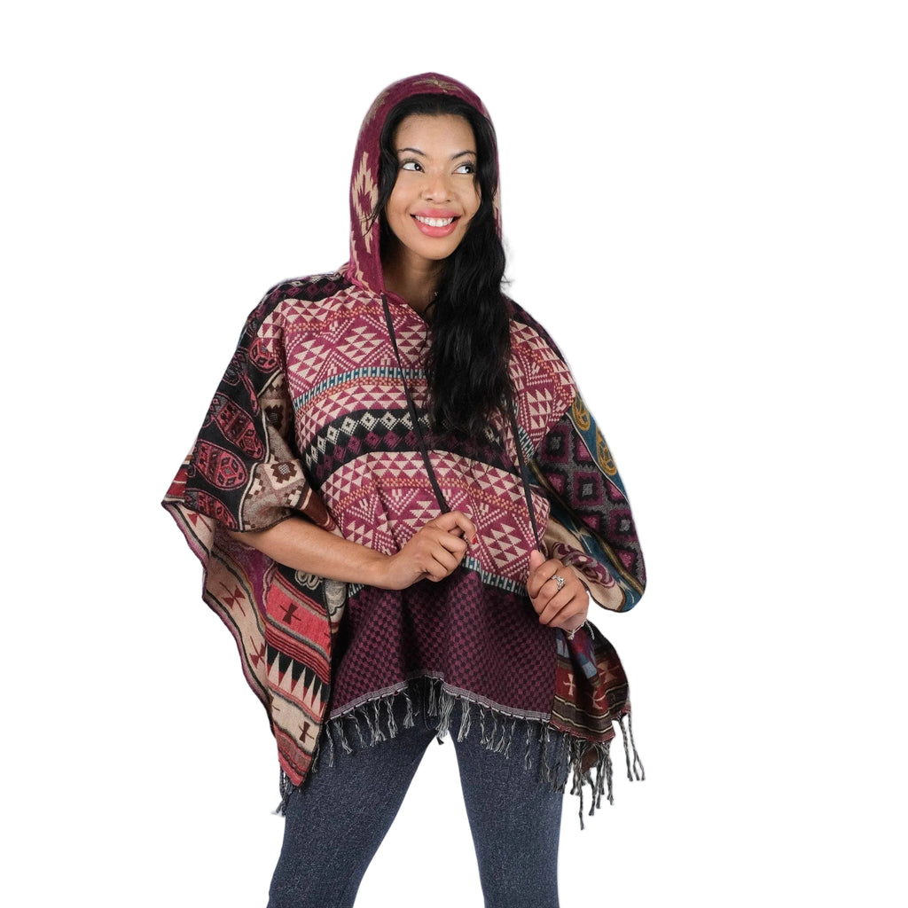 Boho Chic Patchwork Poncho