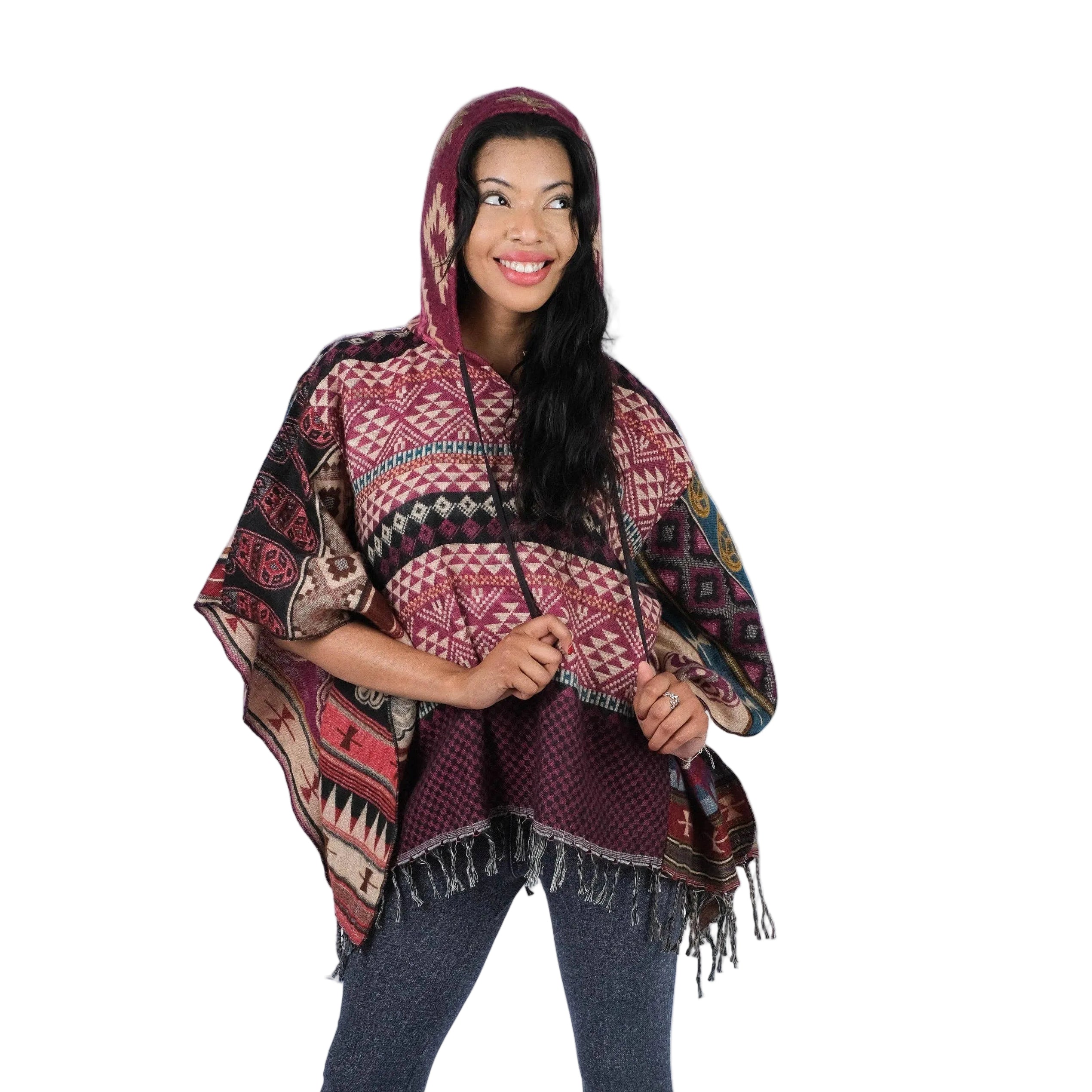 Boho Chic Patchwork Poncho