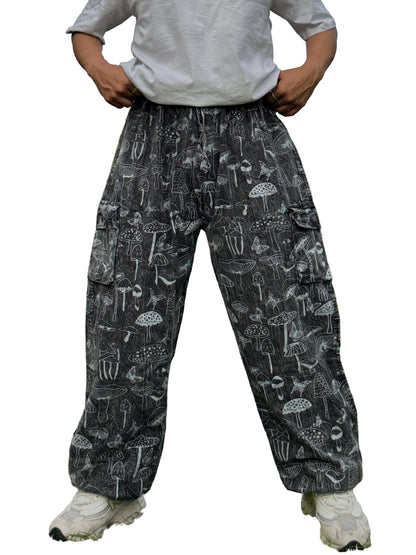 Mushroom Printed Unisex Pants