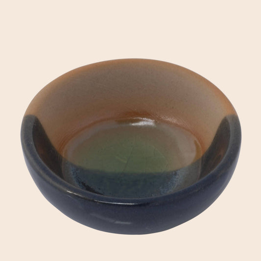 Mini Round Ceramic Trinket Bowl/Incense Burner