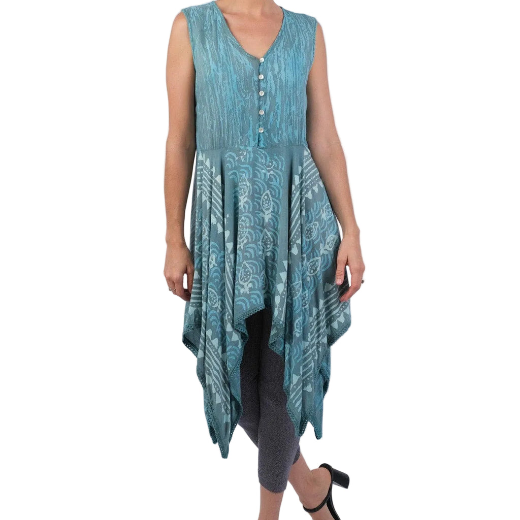 Colors of the Sea Batik Bohemian Dress