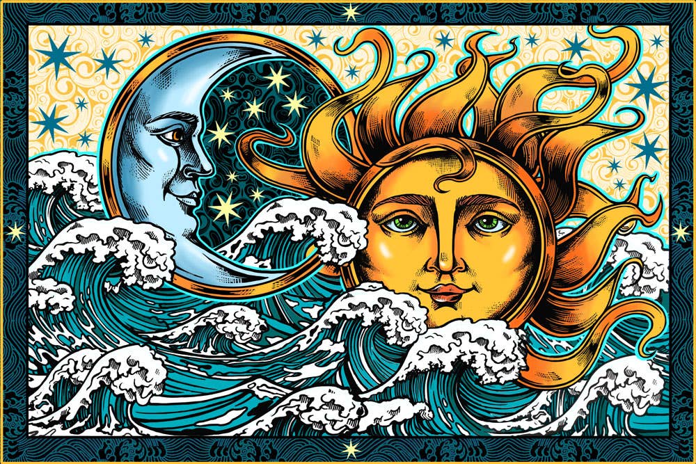 3D Sunrise Tapestry