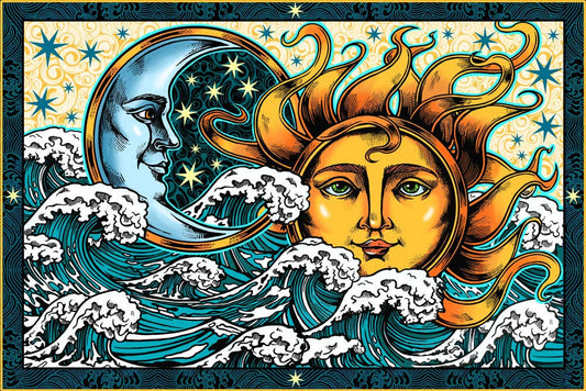 3D Sunrise Tapestry