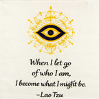Small Cotton Banner - Lao Tzu Proverb w/ Tassel