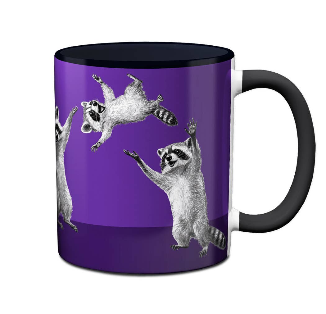 Raccoon Family Motto Coffee Mug