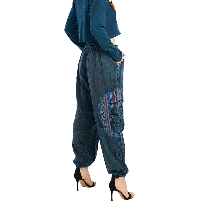 Circle Patch Pants