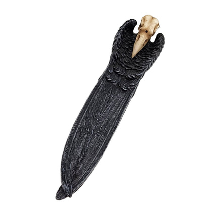 Raven Crow Skull Incense Burner