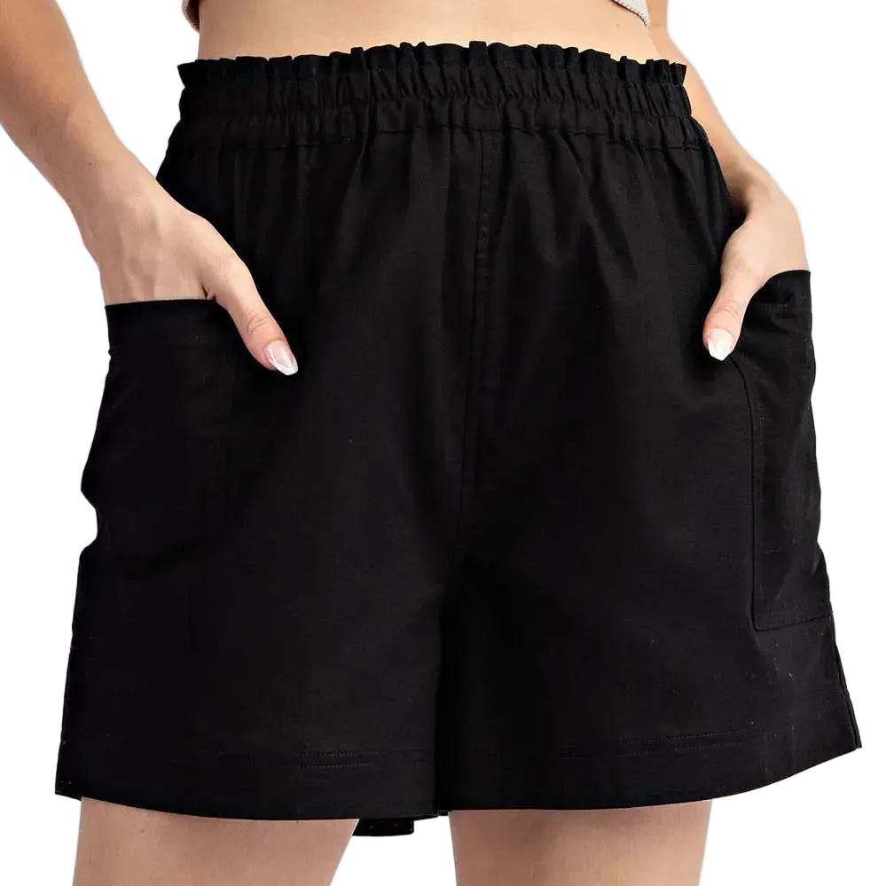 Stretch Waistband Pocket Shorts