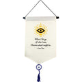 Small Cotton Banner - Lao Tzu Proverb w/ Tassel
