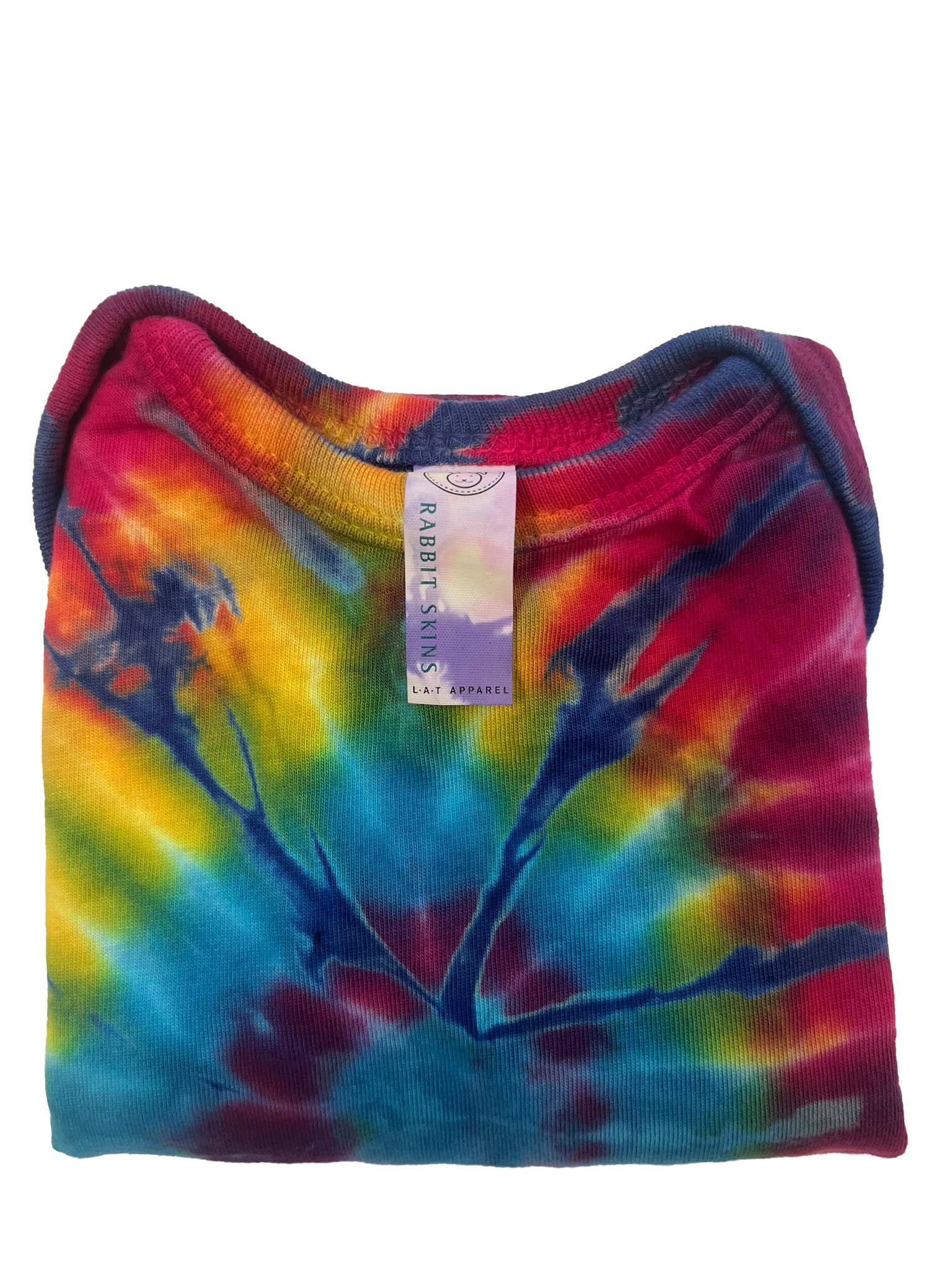 Rainbow Infant Hand Dyed Cotton Tie Dye Onesie