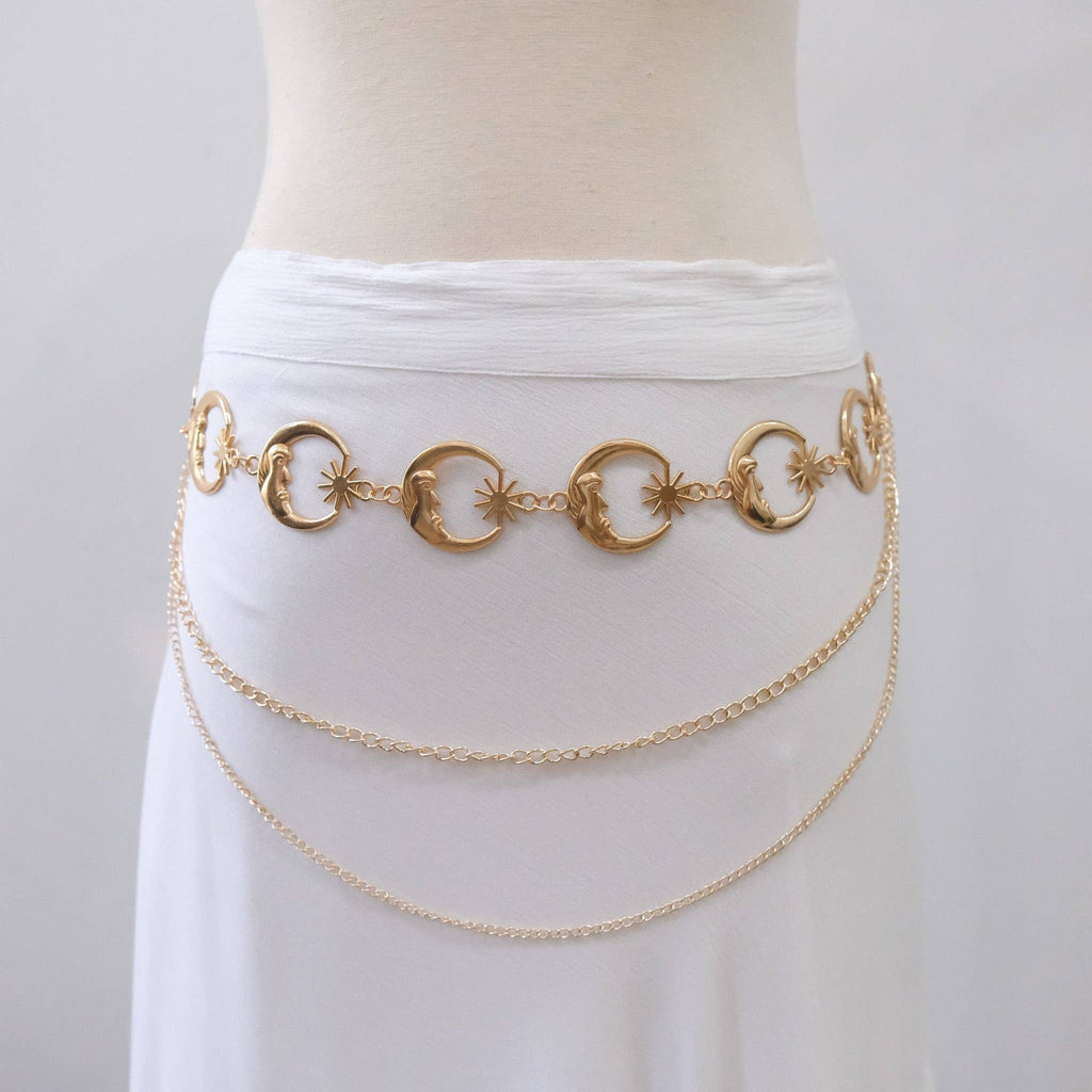 Plus Size Moon Goddess Chain Belt