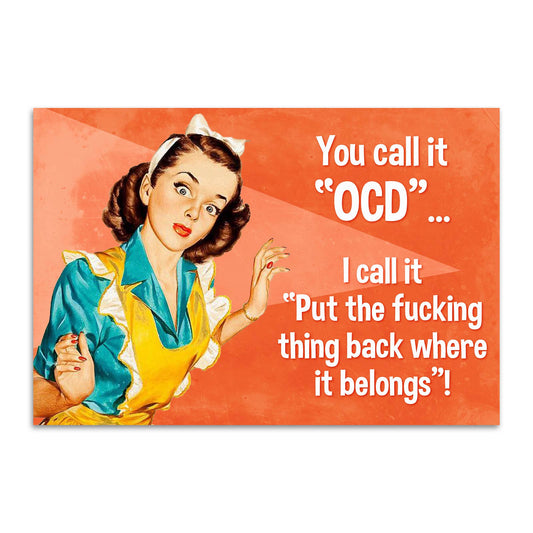OCD Refrigerator Magnet