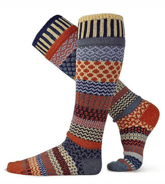 Nutmeg Knee Socks | USA Made Sustainable Mismatched Socks