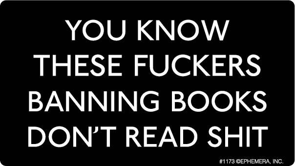 Fuckers Banning Books Sticker