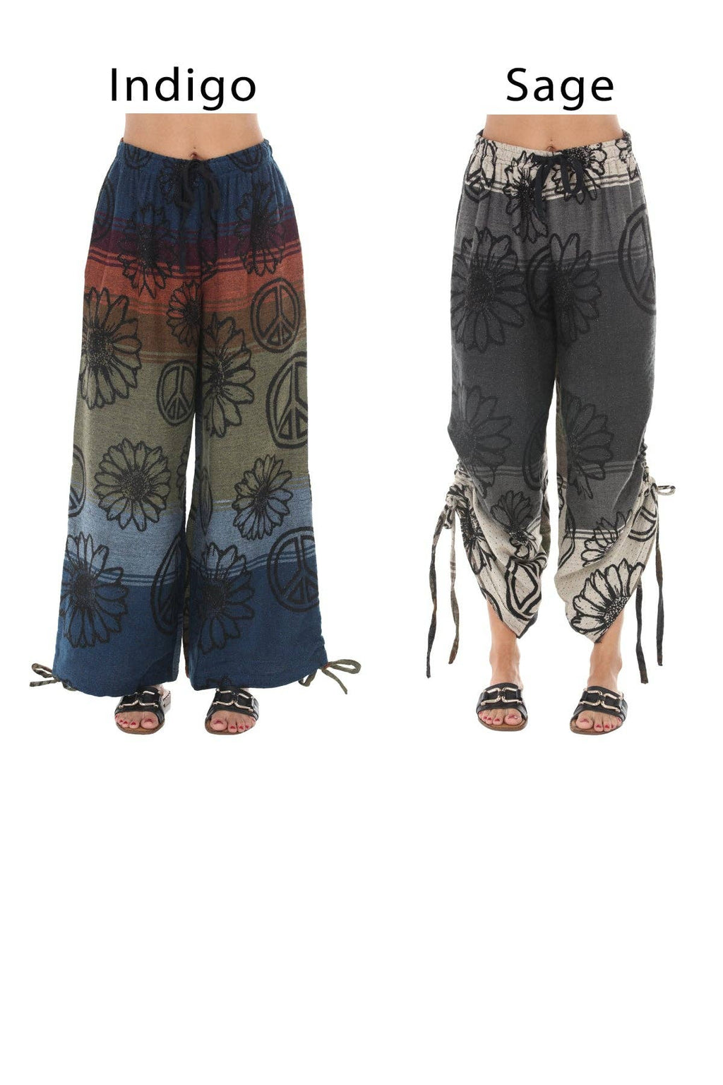 Cozy Peace Drawstring Palazzo Pants