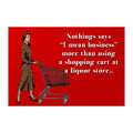Shopping Cart at a Liquor Store Refrigerator Magnet