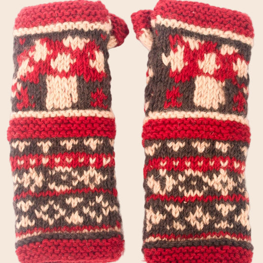Mushroom Knit Armwarmer