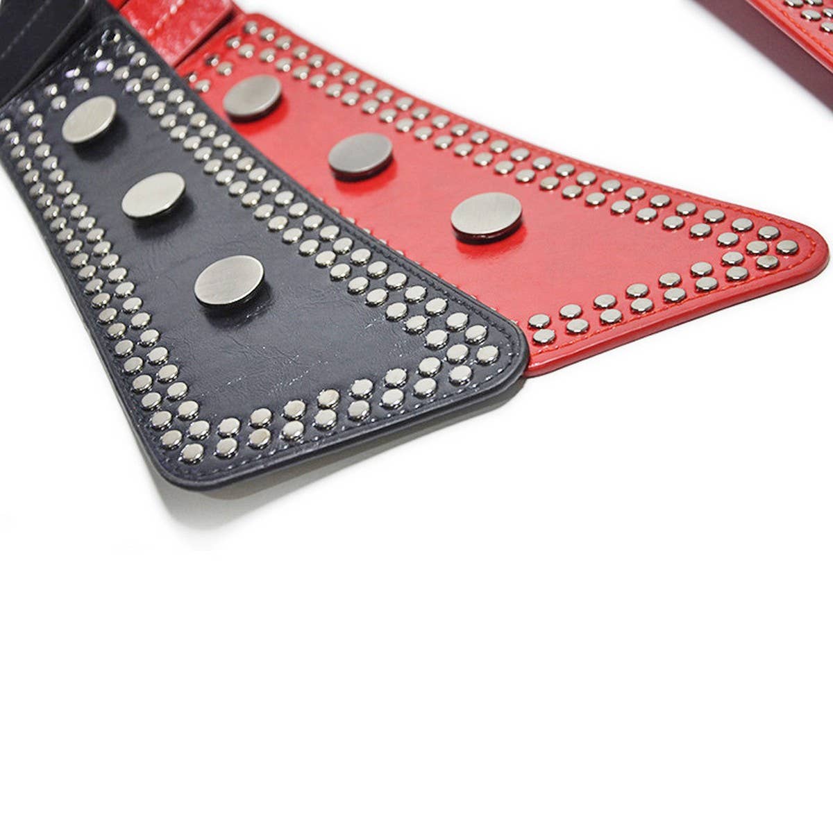 Abstract Studded Corset Belt