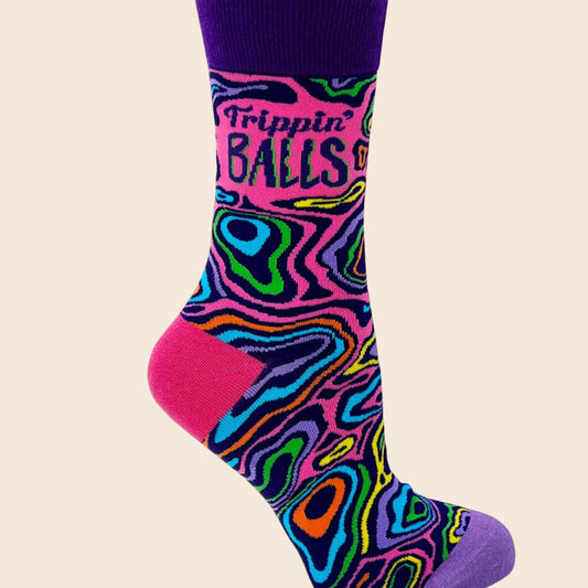 Trippin Balls Womens's Crew Socks