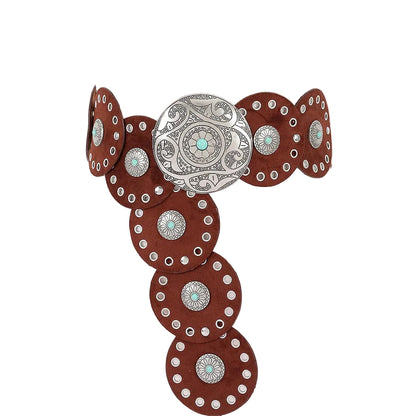 Faux Suede Disc Belt