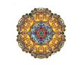 Sleeping Sunflowers Mandala Sticker