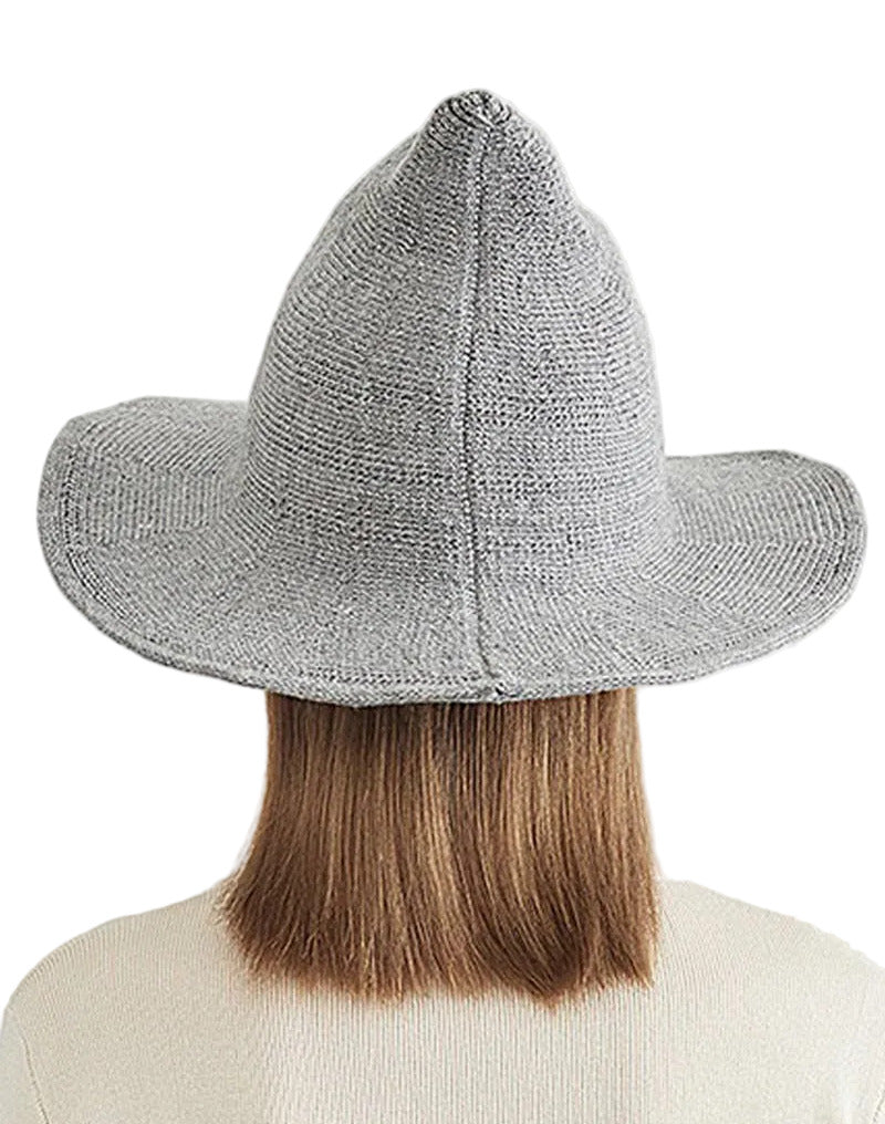 Black Knitted Witch Hat