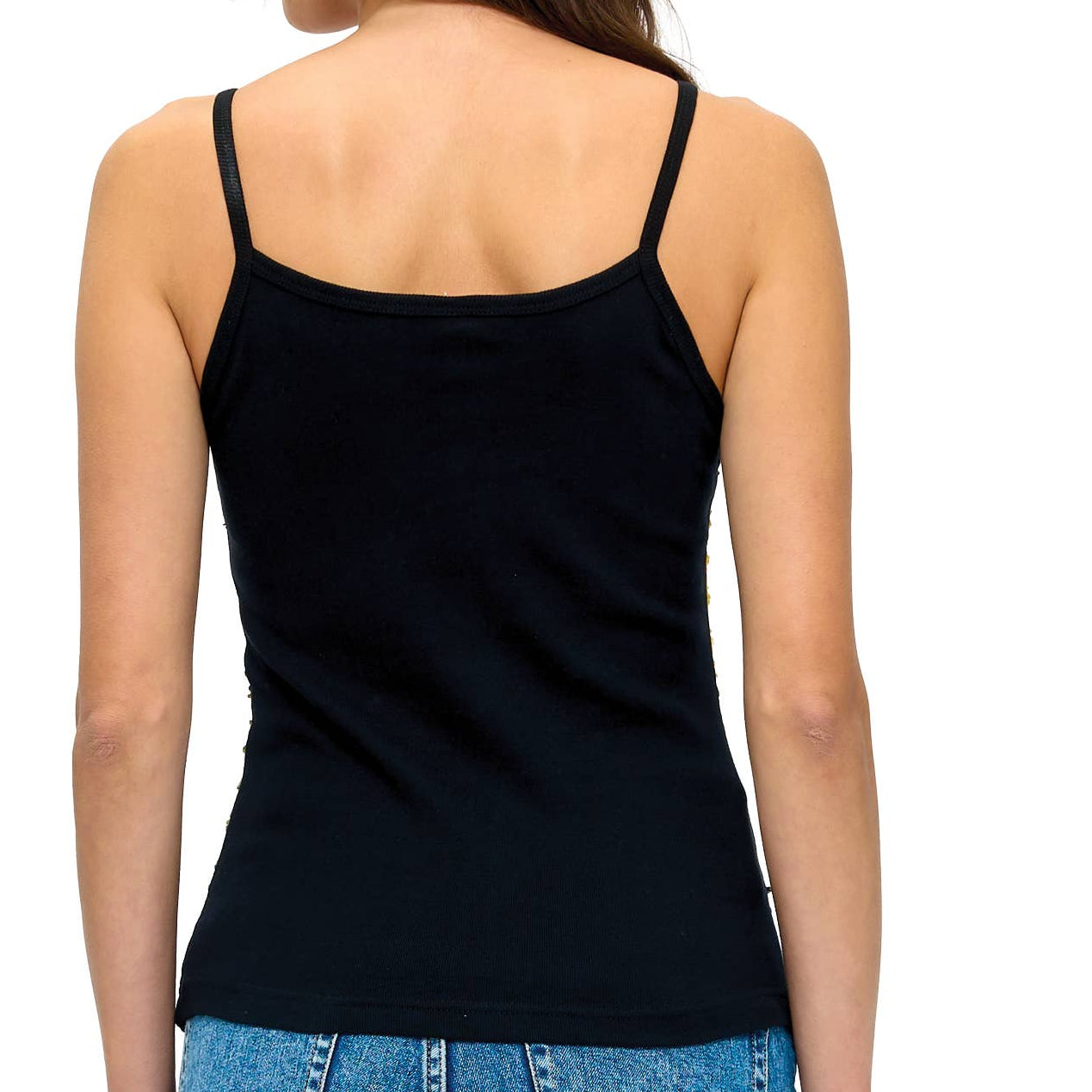 Boho Razor Cut Patch Embroidered Tank Top 