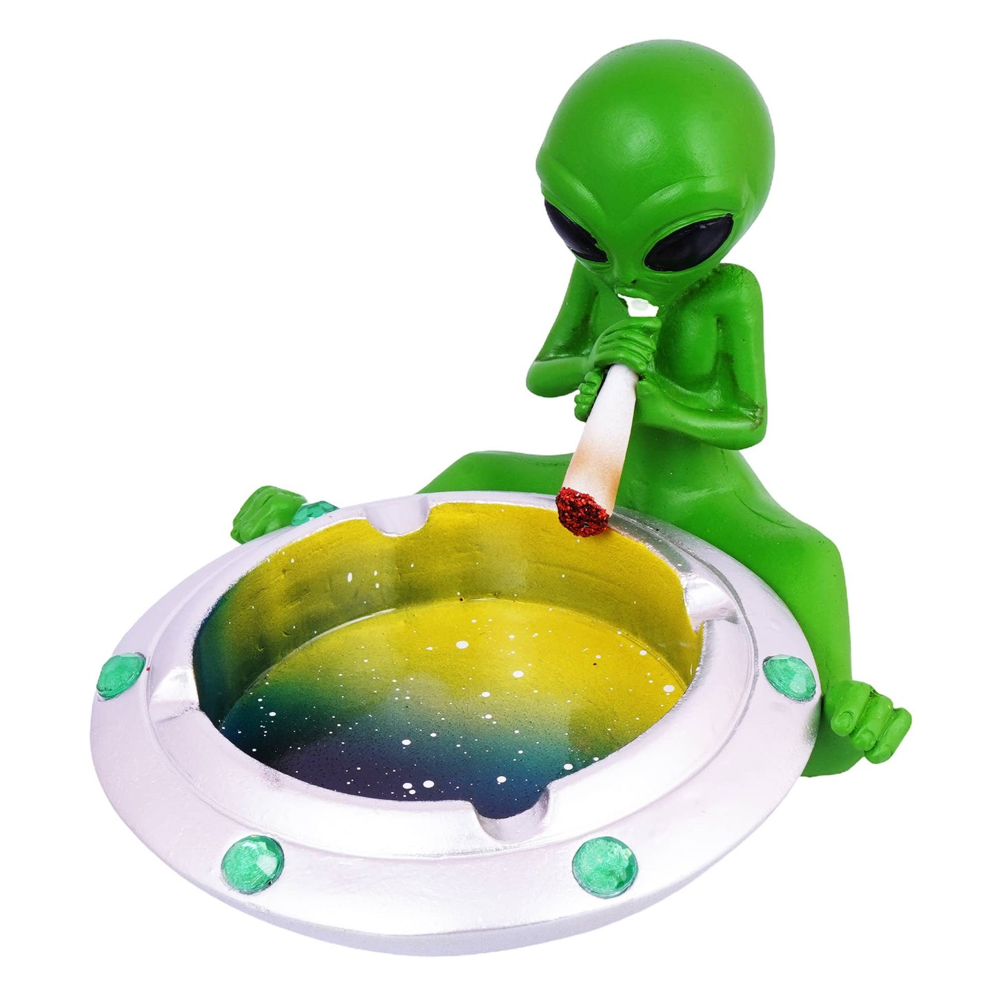 Token Alien on Spaceship Ashtray